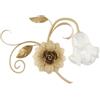 Bonetti Illumina Applique Arte Povera Metallo Avorio E Oro 1 Luce E14