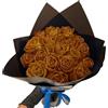 RePaLy, Bouquet di rose glitterate artificiali, bouquet fai da te, bouquet di rose finte lucide, regalo d'amore, con glitter rosa, bouquet fai da te, regalo per San Valentino (colore oro, 50 pezzi)