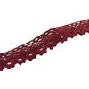 Anevous Nastro in pizzo di cotone, 20 m, vintage, per uncinetto, pizzo all'uncinetto, per cucito, artigianato, matrimonio, scrapbooking, confezione regalo, 2,5 cm, rosso