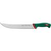 Sanelli linea Premana Professional Coltello Scimitarra Olivato, Acciaio inox, Verde/Rosso, lunghezza lama 30 cm.