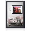 rahmengalerie24 Alice - Cornice in legno acrilico, 68 x 98 cm, nero opaco, senza passepartout, per foto rimovibile, cornice decorativa in MDF, senza immagine
