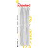 Fiskars Kaimano KTS031406W Italicus Coltelli Bistecca, Acciaio Inossidabile, Bianco, 6 unità