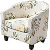 Meigeh Copripoltrona 1 Posto Copripoltrone Chesterfield Elasticizzato Copripoltrona 2 Pezzi da Club Cocktail Fiore