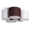 LEDKIA LIGHTING Plafoniera Circolare Tessuto Tallabo per Soggiorno, Cucina Multicolore