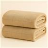 Corredocasa Plaid in Pile Extra Morbido e Soffice con Elegante Trama Scozzese Made in Italy - Leggero e Confortevole - Coperta Perfetta per Divano, Letto (Beige Quadrato, Una Piazza e Mezzo 160x210)