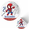 FERDINANDO FAMA' 175 Etichette adesive personalizzate per Compleanno bambini, adesivi, Tag adesivi con nome, adesivo per bomboniere scatoline portaconfetti pz 175 (spider)