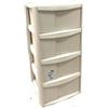 Tontarelli Cassettiera bambù Medium 4 Cassetti Alti