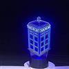 WMNBV Lampada da notte a LED 3D 7 colori cambia lampada Doctor Who Police Box lampada Lampada da tavolo in acrilico USB Luci Lampadina multicolore Lampadina regalo per bambini