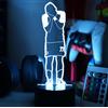Shop and Solve FootballLED - Luce 3D dream luce notturna - lampada USB e batteria con telecomando, 7 colori e 5 modalità idea regalo per tifosi, per bambini e adulti tifosi (Kvara)