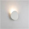 Jadssox Applique da parete per esterni minimalista Applique da parete per esterni rotonda piatta, lampada da parete impermeabile IP65 apparecchio di illuminazione per portico nero/bianco, luci di lava