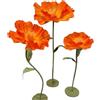 Generic Decorazioni Floreali Giganti,Fiori Decorativi Serigrafati con Base per Feste di Compleanno Giardini Uffici Case Matrimoni Lauree Feste Vetrine di Negozi(Orange)