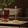 HULUBO Lampade da tavolo senza fili a LED,Lampada da scrivania in metallo,3 lampade da tavolo dimmabili a temperatura di colore,per all'aperto/cena/patio/ristorante (Oro)