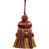 DÉCOPRO Elegante rosso ciliegia nero, beige cammello, nappa chiave viola / nappa da 4, passante da 3,5 / stile # KTAX4 Colore: ciliegia - LX09