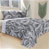 Masters House Biancheria per la Casa Master House - Trapuntino Leggero Matrimoniale 260x270 cm - 100 gr/m² | Stampa Digitale Elegante | Double Face Copriletto Mezza Stagione Primaverile e Autunnale (GRIGIO)