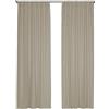 Domus&Trend - Tende per Interni Casa B&B Negozi Uffici Semifiltranti Lino, 1 Pannello 140x320 Tende Camera da Letto Cucina Soggiorno Moderne a Passanti Nascosti, Tenda Leggera 100% Made in Italy, 2 Pz