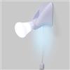iplusmile Lampada LED portatile a batteria con catena di trazione e supporto autoadesivo da parete luce morbida per camera da letto, cucina, soggiorno, campeggio, 7,3 x 7,3 x 5 cm