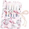 Amoyie abaría Pieghevole Astucci per pennelli, Tela Contenitori portapennelli, Borsa Organizzatore per Pennelli Acrilica, Acquerello Guazzo pennelli da pittura Olio, portatile borsa arti