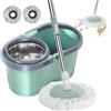 Generic Set E Secchio Rotante | Mop Rotante Automatico Per La Pulizia Della Casa | Per La Pulizia Salva-lavoro Con Strizzatoio Per Soggiorno, Cucina, Balcone, Sala Studio, Passare lo straccio e centrifugarlo