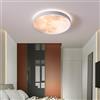 GUANSHAN Plafoniera a LED Moon Lampada da soffitto rotonda ultrasottile Simulazione Lampadari a forma di luna Plafoniera per corridoio d'ingresso per soggiorno, Camera da letto per ragazzi e ragazze