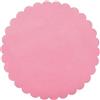PuntoCasaStore 100 PZ Velo VELI di Fata Tulle Organza VELETTI BOMBONIERE DIAM.24 CM Tondo Smerlato Fai da Te Confetti Rosa