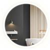 Rea Specchio Led 90Cm Ffj90 Specchio Bagno Moderno Rotondo (Cromo) 2x90x90cm