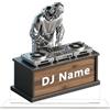 GMDLSK Targhetta Personalizzata Nome DJ per Scrivania - Placca Acrilica 2D con Base Acrilico, Regalo Elegante per Appassionati di Musica e Decorazione Moderna (Stile 3)