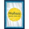 Wallazz Cornice Portafoto in Legno 25x35cm Blu/Azzurro. Cornice per Foto con Vetro Sintetico Infrangibile - Porta Foto Decorativo - Made in Italy