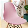 SUIOKPO Coprisedie con Schienale, Impermeabile Fodere Coprisedia Elasticizzato Sedia Scandinave Fodere Coprisedia per Sedia Lavabile Fodere per Sedia da Soggiorno Cucina per Casa,Rosa,6 PCS