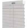 Generico Veneziana in Alluminio su Misura 45 60 70 95 110 125 130 145 150 160 180 195 200 210 cm, 25 mm Lamelle Tenda Orizzontali, Tende Veneziane da Interno Esterno per Finestre(Light Silver)