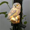 Syfunlv Lampada solare a forma di gufo solare per luce LED da giardino, impermeabile, decorazione da giardino, luce solare, gufo, lampada da prato, per esterni, giardino, cortile, balcone, sentiero