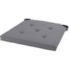 IKEA Justina - Cuscino per sedia, 35/42 x 40 x 4 cm, colore: Grigio