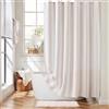 Ohocut Tenda da doccia a righe verticali beige, graziosa tenda da doccia retrò vintage a strisce, tenda da doccia per bagno, in tessuto di poliestere impermeabile, tenda da bagno moderna per bagno