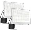 Fosingut Faretto LED da Esterno,300W Faretti LED Esterno,Super luminoso 30000LM Fari di Sicurezza,504 LEDs 6500K Interni ed Estero Luci Faro per Giardino, Corridoio, Officina, Stadio, Parco-2pcs