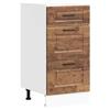 vidaXL Base da Cucina Porto Legno Antico in Legno Multistrato, Mobile Base lavello, Armadio Cucina Base con cassetto, lavello lavello