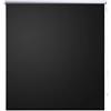 vidaXL Tenda a Rullo Oscurante Argento Riflettente con Catena Tapparelle Veneziane Persiane Tendaggi Casa Guida PVC 104,4x175 cm Nero