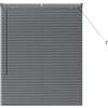 vidaXL Tendaggi a Veneziana Grigio Scuro 130 x 100 cm Alluminio, Tende a riquadro in Alluminio, Regolabili per Interni, per Controllo Luce e Privacy, perfette per la casa e L'Ufficio