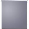 vidaXL Tenda a Rullo Oscurante Argento Riflettente con Catena Tapparelle Veneziane Persiane Tendaggi Casa Guida PVC 104,4x230 cm Grigia
