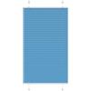 vidaXL Tenda Plissettata Blu 75x150 cm Larghezza Tessuto 74,4 cm, Tenda per Finestra Plissettata, Tenda Plissettata, Tenda a Fisarmonica
