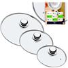 KADAX Set di 3 coperchi universali in vetro, Topfdeckel Ø20/24/28 cm, resistenti al calore, con maniglia in metallo, adatti per pentole e padelle, controllo visivo durante la cottura