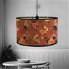 Morbuy Paralume a Tamburo in Bambù, Paralume Sostituibile Lampada da Tavolo, Stampa Botanica Lampada da Terra, Lampada Accessorio, Lampadario, Decorazioni per Casa (30CM,J)