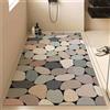 Odot Tappeto Doccia Antiscivolo, Stile Europeo Tappetino da Bagno in Luffa PVC, Tappeto Lavabile Morbida, Tappeti Bagno Asciugatura Rapida con Scarico per Area Umida (Colorato,50x80cm)