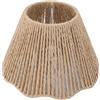 Yechiry Paralume Intrecciato in Tessuto, tonalità di Corda di Carta Artigianale, Design 'orlo delle Onde Decorative per Raccordi E27 E14 con Telaio di Ferro per Caffetteria per Camera