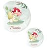 FERDINANDO FAMA' FAMÀ - Etichette Adesive Personalizzate Compleanno Bimbi Bosco Ø 38 mm - Sticker Personalizzati con Nome e Data 175pz