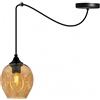 Light Home LH Light-Home Spider Prage Lampadario a Sospensione - Lampadario Ragno - Lampade a Sospensione in Vetro con Paralume Moderno - 1 Luce - E27 - Il miele