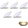 Yafido Plafoniera LED Ultra Pannello magro 18W Luci da Incasso Rotondo Bianco Caldo 3000K Equivalente a 200W 1350LM 220V Cartongesso Luce Non-Dimmerabile Confezione da 5