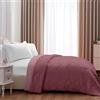 IlGruppone Trapunta Invernale Piumino Tinta Unita Double Face Caldo Piumone Prodotto Italiano Imbottitura Coperta Anallergica Traspirante - Zephir-Orchidea - Piazza e mezza