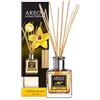 Areon Profumo per la casa Diffusore con bastoncini, 150 ml, nero vaniglia + 10 bastoncini in rattan