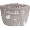 SaRani Portacialde Tessuto Cuore Contenitore Cialda Caffè Zucchero Centrotavola Cucina Porta Oggetti (Beige)