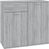 vidaXL Credenza Grigio Sonoma 80x36x75 cm in Legno Multistrato