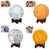 Anlewo Luna lampada personalizzata con Foto e testo 3D 16 colori telecomando e controllo touch Dimmerabile USB Ricaricabile regalo personalizzato Regalo Compleanno (Diametro 10 cm)